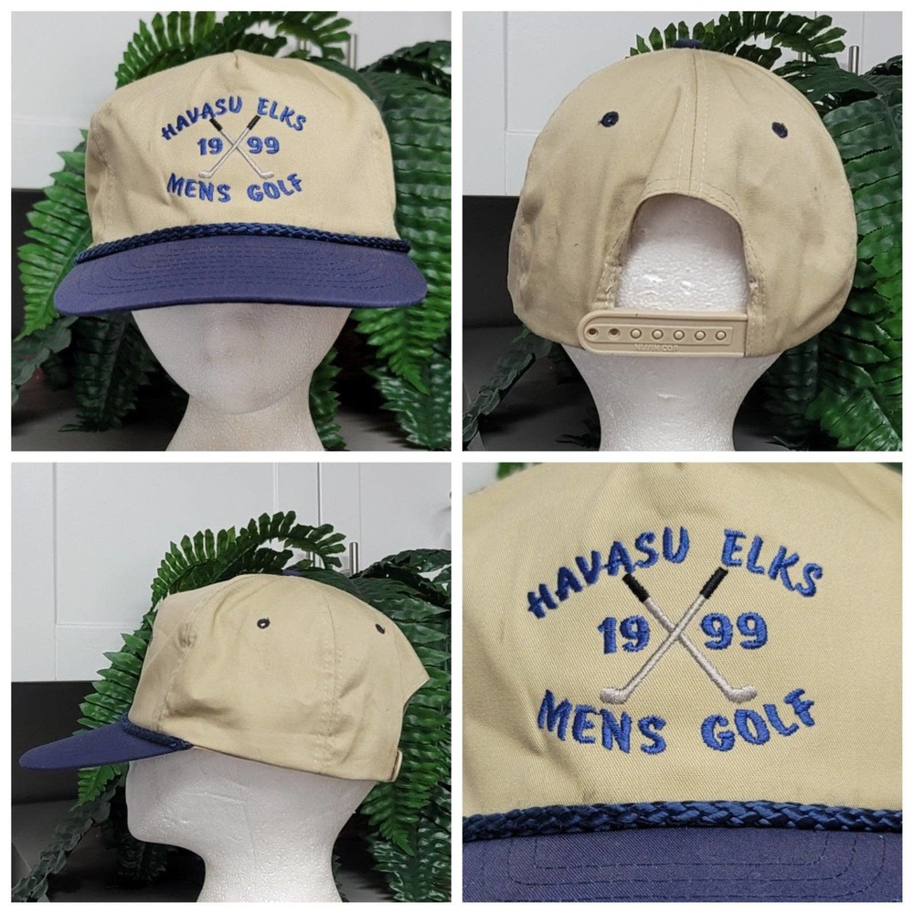 Vtg 1999 Havasu Elks Mens Golf Snapback Hat